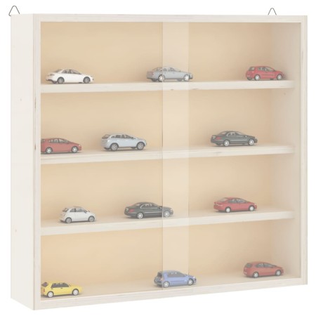 Vitrina de madera para coleccionistas con puertas 40x8,5x37 cm de , Estantes y estanterías - Ref: Foro24-4017385, Precio: 48,...