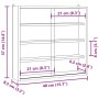 Vitrina de madera para coleccionistas con puertas 40x8,5x37 cm de , Estantes y estanterías - Ref: Foro24-4017385, Precio: 48,...