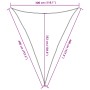 Toldo de vela triangular HDPE negro 160 g/m² 3x4x4 m de , Sombrillas - Ref: Foro24-311750, Precio: 30,81 €, Descuento: %