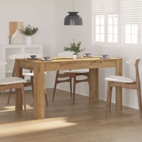 Mesa de comedor madera ingeniería roble artisan 140x74,5x76 cm de , Mesas de cocina y de comedor - Ref: Foro24-856573, Precio...