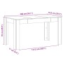 Mesa de comedor madera ingeniería roble artisan 140x74,5x76 cm de , Mesas de cocina y de comedor - Ref: Foro24-856573, Precio...