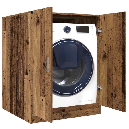 Armario de lavadora madera envejecida 70,5x71,5x91,5 cm de , Accesorios para lavadoras y secadoras - Ref: Foro24-856640, Prec...