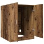 Armario de lavadora madera envejecida 70,5x71,5x91,5 cm de , Accesorios para lavadoras y secadoras - Ref: Foro24-856640, Prec...
