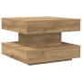 Mesa de centro giratoria 360 grados roble artisan 50x50x34,5 cm de , Mesas de centro - Ref: Foro24-858478, Precio: 66,65 €, D...