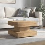 Mesa de centro giratoria 360 grados roble artisan 50x50x34,5 cm de , Mesas de centro - Ref: Foro24-858478, Precio: 66,65 €, D...