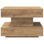 Mesa de centro giratoria 360 grados roble artisan 50x50x34,5 cm de , Mesas de centro - Ref: Foro24-858478, Precio: 66,65 €, D...