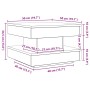 Mesa de centro giratoria 360 grados roble artisan 50x50x34,5 cm de , Mesas de centro - Ref: Foro24-858478, Precio: 66,65 €, D...