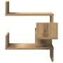 Estanterías pared de esquina 2 uds madera roble 40x40x49,5 cm de , Estantes y estanterías - Ref: Foro24-856609, Precio: 47,99...