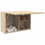 Mueble de pared baño madera ingeniería roble Sonoma 60x25x40 cm de , Tocadores de baño - Ref: Foro24-860069, Precio: 57,78 €,...
