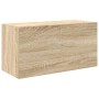 Mueble de pared baño madera ingeniería roble Sonoma 60x25x30 cm de , Tocadores de baño - Ref: Foro24-860060, Precio: 55,82 €,...