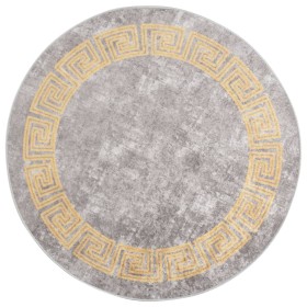 Alfombra lavable antideslizante gris φ120 cm de , Alfombras - Ref: Foro24-337939, Precio: 33,75 €, Descuento: %