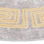 Alfombra lavable antideslizante gris φ120 cm de , Alfombras - Ref: Foro24-337939, Precio: 33,75 €, Descuento: %