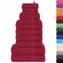 Juego de toallas 12 piezas 100% algodón burdeos 360 gsm de , Toallas de baño y manoplas - Ref: Foro24-137098, Precio: 49,33 €...