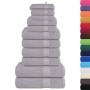 Juego de toallas 12 piezas 100% algodón gris 360 gsm de , Toallas de baño y manoplas - Ref: Foro24-137102, Precio: 48,13 €, D...