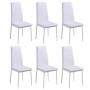 Juego de mesa de comedor de 7 piezas en blanco y negro de , muebles para cocinas y comedores - Ref: Foro24-281913, Precio: 23...