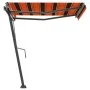 Toldo de pie retráctil manual naranja y marrón 350x250 cm de vidaXL, Toldos - Ref: Foro24-3069720, Precio: 352,11 €, Descuent...
