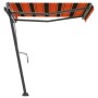 Toldo de pie retráctil manual naranja y marrón 350x250 cm de vidaXL, Toldos - Ref: Foro24-3069720, Precio: 339,72 €, Descuent...