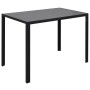 Juego de mesa de comedor de 7 piezas en blanco y negro de , muebles para cocinas y comedores - Ref: Foro24-281913, Precio: 23...