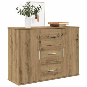 Aparador de madera de ingeniería roble artisan 90x29,5x65 cm de , Aparadores - Ref: Foro24-855979, Precio: 103,54 €, Descuent...