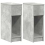 Mesillas de noche con cajón 2 uds gris hormigón 20x36x60 cm de , Mesitas de noche - Ref: Foro24-858702, Precio: 72,15 €, Desc...