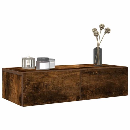 Estante de pared con cajones de madera contrachapada blanco de , Estantes y estanterías - Ref: Foro24-859972, Precio: 44,09 €...