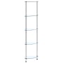 Estantería 5 niveles cristal templado transparente 30x30x130 cm en Librerías y estanterías | Comprar online en Foru.es