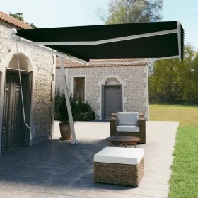 Toldo de pie retráctil manual gris antracita 500x350 cm by vidaXL, Awnings - Ref: Foro24-3069659, Price: 536,61 €, Discount: %