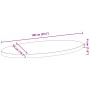 Tablero de mesa ovalado madera maciza de roble 100x50x4 cm de , Tableros para mesas - Ref: Foro24-4009050, Precio: 110,22 €, ...