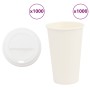 Vasos de café de papel con tapa 1000 uds 16oz 400ml de , Vasos desechables - Ref: Foro24-3325218, Precio: 147,60 €, Descuento: %