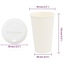 Vasos de café de papel con tapa 1000 uds 16oz 400ml de , Vasos desechables - Ref: Foro24-3325218, Precio: 147,60 €, Descuento: %