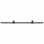 Kit de herrajes para puertas correderas acero negro 183 cm de , Artículos para puertas - Ref: Foro24-4009716, Precio: 61,95 €...