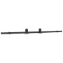 Kit de herrajes para puertas correderas acero negro 183 cm de , Artículos para puertas - Ref: Foro24-4009716, Precio: 61,95 €...