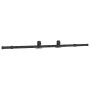 Kit de herrajes para puertas correderas acero negro 183 cm de , Artículos para puertas - Ref: Foro24-4009716, Precio: 61,95 €...