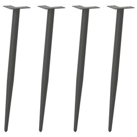 Patas para mesa de centro cónicas 4 uds acero antracita 72-73cm de , Patas para mesas - Ref: Foro24-4012518, Precio: 53,68 €,...