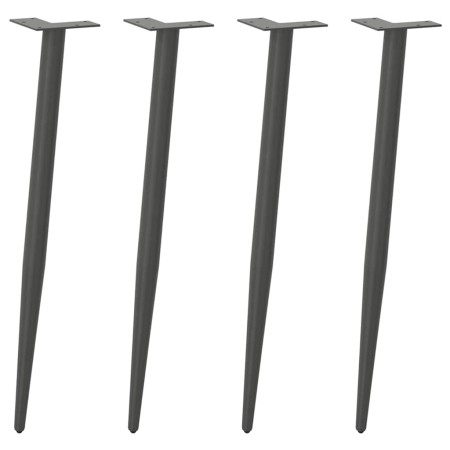 Patas para mesa de centro cónicas 4 uds acero antracita 72-73cm de , Patas para mesas - Ref: Foro24-4012518, Precio: 53,68 €,...