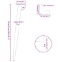Patas para mesa de centro cónicas 4 uds acero antracita 72-73cm de , Patas para mesas - Ref: Foro24-4012518, Precio: 53,68 €,...