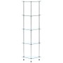 Estantería 5 niveles cristal templado transparente 30x30x130 cm en Librerías y estanterías | Comprar online en Foru.es