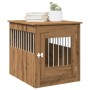 Jaula para perros mueble madera contrachapada roble artesanal de , Casetas para perros - Ref: Foro24-857646, Precio: 99,68 €,...