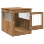 Jaula para perros mueble madera contrachapada roble artesanal de , Casetas para perros - Ref: Foro24-857646, Precio: 99,68 €,...