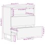 Mesilla de noche negra 50x33x62 cm madera maciza mango de , Mesitas de noche - Ref: Foro24-4017694, Precio: 86,07 €, Descuent...