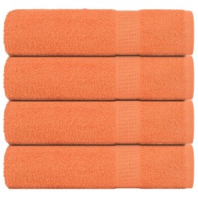 Toallas de ducha 4 uds 100% algodón naranja 70x140 cm 360 gsm de , Toallas - Ref: Foro24-136906, Precio: 37,68 €, Descuento: %