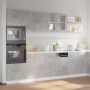 Set muebles de baño 7 piezas “Lyon” gris hormigón de , Muebles de baño - Ref: Foro24-3324856, Precio: 647,29 €, Descuento: %