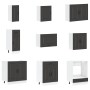Mueble de cocina Kalmar negra 14 piezas madera contrachapada de , Armarios de cocina - Ref: Foro24-3314972, Precio: 1,00 €, D...