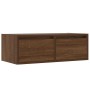 Mueble de TV con luces LED roble marrón 75x35,5x25 cm de , Muebles TV - Ref: Foro24-860235, Precio: 72,35 €, Descuento: %