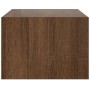 Mueble de TV con luces LED roble marrón 75x35,5x25 cm de , Muebles TV - Ref: Foro24-860235, Precio: 72,35 €, Descuento: %