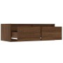 Mueble de TV con luces LED roble marrón 75x35,5x25 cm de , Muebles TV - Ref: Foro24-860235, Precio: 72,35 €, Descuento: %