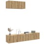 Mueble para TV de pared madera contrachapada artesanal 3 piezas de , Muebles TV - Ref: Foro24-3329004, Precio: 142,28 €, Desc...