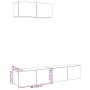 Mueble para TV de pared madera contrachapada artesanal 3 piezas de , Muebles TV - Ref: Foro24-3329004, Precio: 142,28 €, Desc...