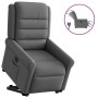 Sillón eléctrico reclinable elevable de tela gris oscuro de , Sillones - Ref: Foro24-3303335, Precio: 355,50 €, Descuento: %