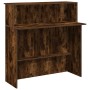 Mostrador de recepción roble ahumado 100x50x103,5 cm de , Escritorios - Ref: Foro24-859028, Precio: 116,28 €, Descuento: %